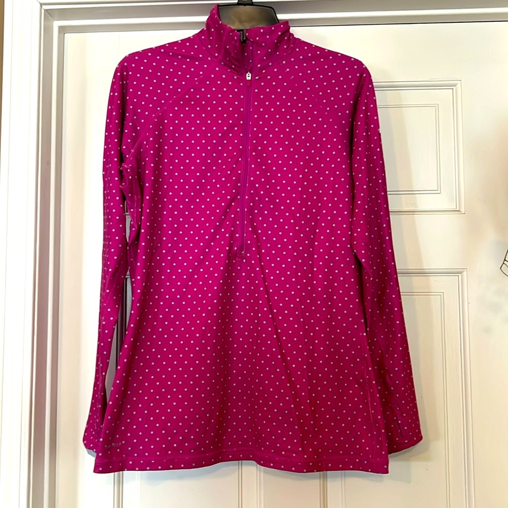 Women’s Nike 1/4 Zip Polka Dots